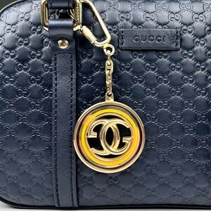 GUCCI Bag Charm Key ring gold rare